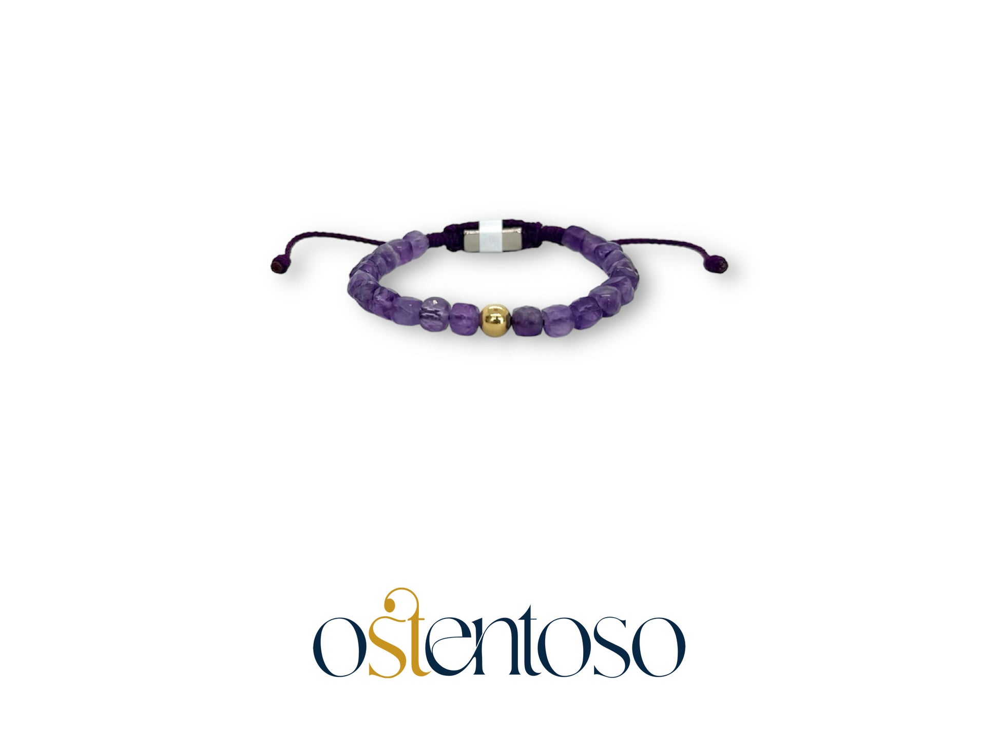 Pulsera Amatista Cúbica