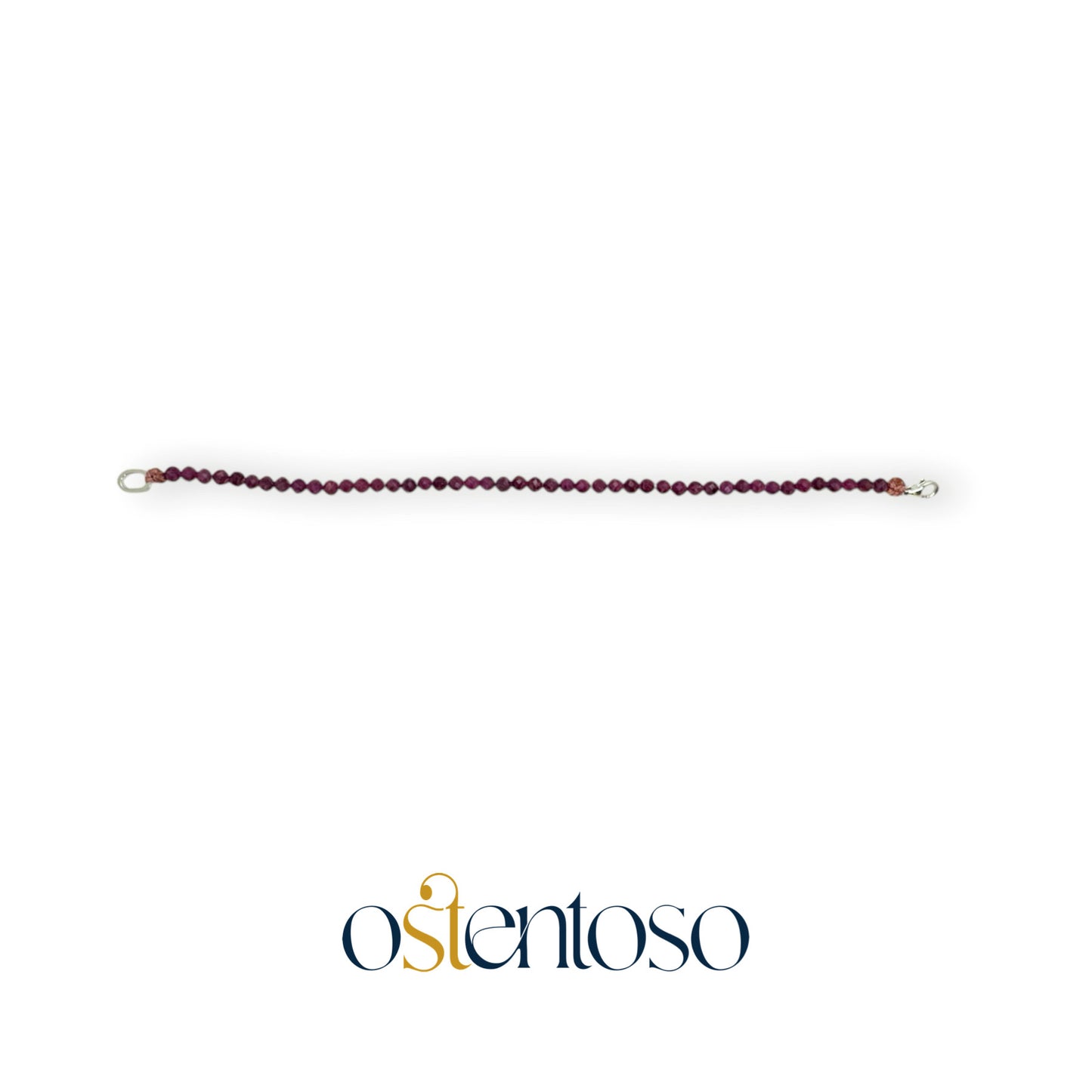 Faceted Ruby Bracelet size No. 4 mm.