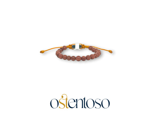 Pulsera Lluvia de oro esferica tamaño No. 6 mm.